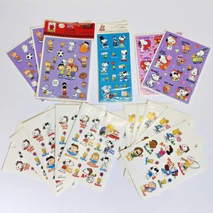 Vintage Peanuts Snoopy Aufkleber Lot Belohnung Sport Schule Joe Cool Charlie Brown UFS - Bild 1 von 13