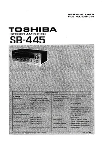 Service Manual-Anleitung für Toshiba SB-445  - Bild 1 von 1