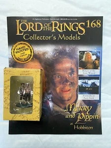LORD OF THE RINGS COLLECTOR'S MODELS EAGLEMOSS ISSUE 168 MERRY & PIPPIN & MAG - Picture 1 of 2