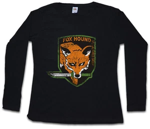 FOXHOUND LOGO DAMEN LANGARM T-SHIRT Symbol Metal Gear Solid Fox Hound Snake - Bild 1 von 1