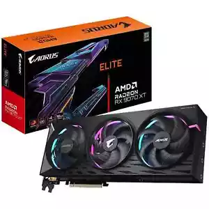 Gigabyte AORUS Radeon RX 9070 XT ELITE 16G GV-R9070XTAORUS E-16GD GDDR6 New - Picture 1 of 4