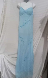madamx silk dress blue size 14 (vvb3) - Picture 1 of 12