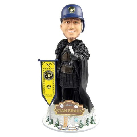 Ryan Braun Milwaukee Brewers Game of Thrones Night's Watch GOT Bobblehead MLB Cover