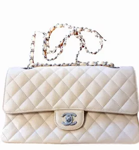 Chanel Timeless Classic Medium Double Flap Beige Clair Caviar Bag Authentic - Bild 1 von 13
