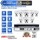 Hikvision DS-7608NI-I2/8P 8CH 8PoE NVR 8MP ColorVu Mic IP Camera CCTV System Lot