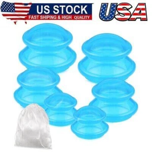 6Pcs Cupping Therapy Set Silicone Cupping Therapy 3Sizes Cupping Therapy Studio - Picture 1 of 7
