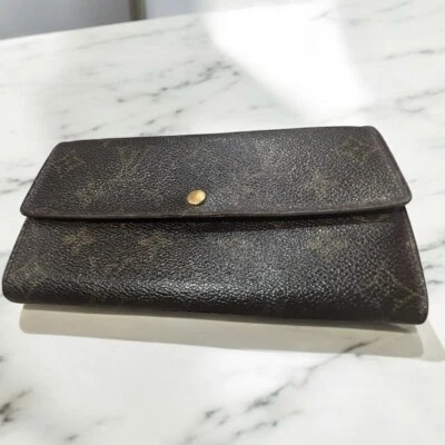 Louis Vuitton Brown Monogram Sara Long Wallet - Image 1 of 4