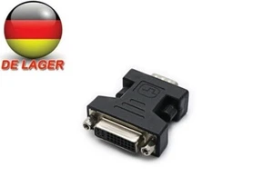 VGA zu DVI Adapter VGA Stecker 15pol. an DVI Buchse (24+5 Pins) Monitoradapter   - Bild 1 von 3