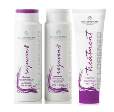De Lorenzo Instant Rejuven8 Shampoo+Conditioner 375ml + Treatment 150g Delorenzo - Image 1 of 4