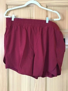 New Avia Women's Running Shorts with Bike Liner Blue 5" Inseam many sizes Red - Picture 1 of 1