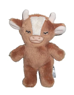 6" Slumberkins Mini Yak Cow Brown Plush Stuffed Animal - Image 1 of 2