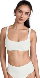 L*Space 282482 Women's Jess Bikini Top, Cream, Off White, Size Medium - Picture 1 of 3