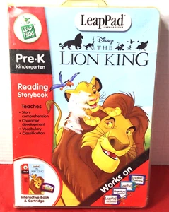 Leapfrog LeapPad Pre-K Kindergarte Reading Disney THE LION KING Book & Cartridge - Picture 1 of 4