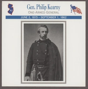 General Philip Kearny Atlas Bürgerkrieg Karte Offiziere angeworbene Männer - Bild 1 von 1