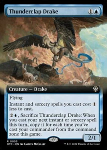 Thunderclap DrakeExtended Art R Regular #53 | OTC OTJ: Commander | MTG - Picture 1 of 1