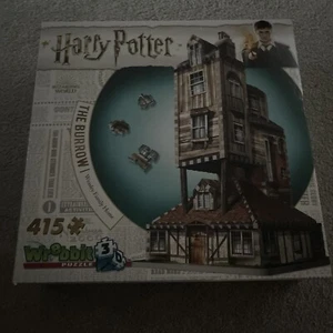Wrebbit 3D Jigsaw Puzzle -Harry Potter- THE BURROW- weasley home -415 Pieces - Picture 1 of 2