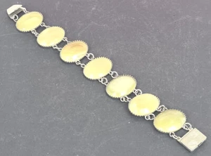 Bracelet Onyx Metal Um 1960 Z282 - Picture 1 of 10