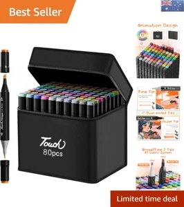 Blendable Alcohol Markers - 80 Vibrant Colors for Creative Expression - Picture 1 of 8