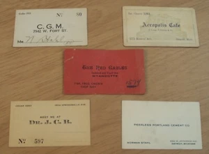 Um 1930-40er Jahre "WERBEKARTENLOT" ~ RESTAURANTS - Arzt - Verschiedenes ~ MICHIGAN ~ - Bild 1 von 11