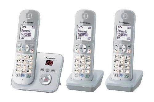 Panasonic DECT Telefon KX-TG6823GS Perlsilber - Bild 1 von 1