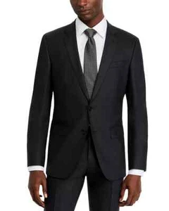 BOSS Huge/Genius Men's Black Slim Fit Wool Suit Sport Coat 40L yja0225 - Picture 1 of 4