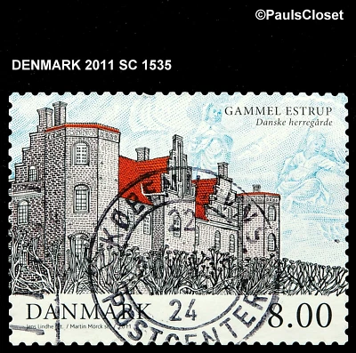 DENMARK 2011 SC 1535 GAMMEL ESTRUP 8.00k MULTICOLOR UNG F/VF - Image 1 of 2
