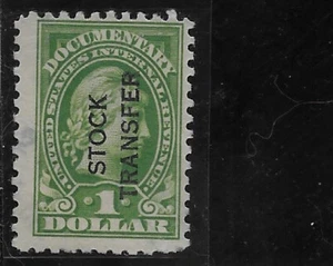US Scott RD12 Revenue, Stock Transfer, $1.00, 1918, Used, NG, F/VF - Picture 1 of 1