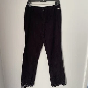 Guess Damen schwarz hoher Bund Ösensaum Details - Bild 1 von 6