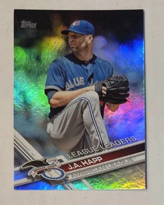 J.A. HAPP 2017 Topps - Rainbow Foil #131 Blue Jays All-Star League Leaders - Picture 1 of 3