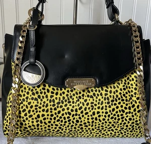 Borsa a mano Versace Collection Pony manico superiore in pelle nera - Foto 1 di 11