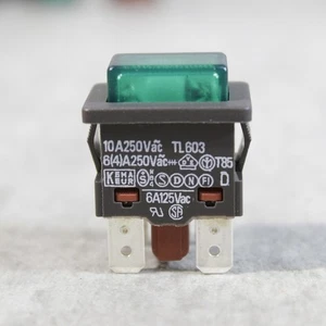 1 Stück Schalter Druckschalter Kautt u. Bux - Typ TL603 mit Leuchte grün - Bild 1 von 24