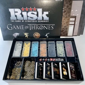 Risk Game of Thrones Board Game Complete Unused 2016 Hasbro Westeros Essos Maps - Picture 1 of 5