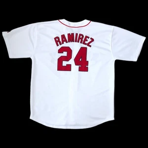 Vintage MLB Boston Red Sox Manny Ramirez Russell Athletic Baseball Jersey XXL - Picture 1 of 7