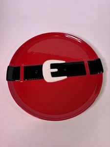 Dept 56 Christmas Santa Claus Belt & Buckle Plate 12” - Picture 1 of 6