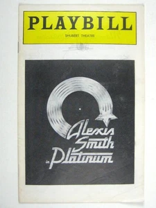 Alexis Smith Platinum Playbill 1978 Richard Cox Lisa Mordente Bruce Vilanch - Picture 1 of 6