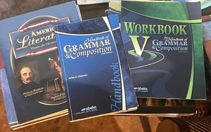 Abeka 11th Grade Language & Literature Student 3 Pack Grammar Vocab/Sp AM Lit - Picture 1 of 10