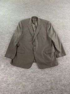Brooks Brothers Suit Jacket 54 L Taupe Wool Plaid Madison Designer Premium Italy - Picture 1 of 20