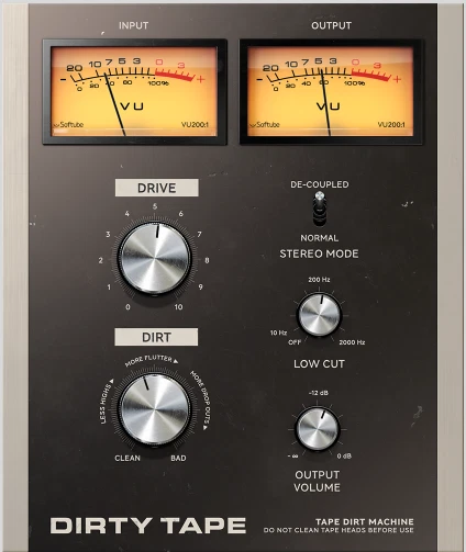 Softube Dirty Tape Genuine Licence Tansfer (AU/VST) - Image 1 of 1