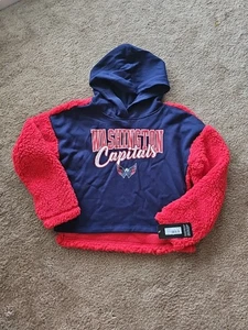 NHL Washington Capitals Mädchen Kunstfell Langarm Kapuzen Sweatshirt - Medium - Bild 1 von 4