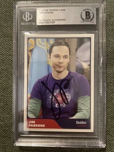 Tarjeta de teoría Big Bang firmada personalizada por Jim Parsons - Beckett encapsulada - Imagen 1 de 2