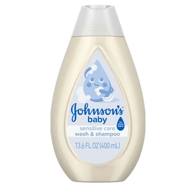 Johnsons Sensitive Care Champú Jabón Corporal Bebé, Hidratante Diario 2 en 1 Foto 1 de 4