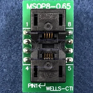 Adaptador/convertidor de zócalo de prueba IC MSOP8 a DIP8 para programador TL866II PLUS - Imagen 1 de 4