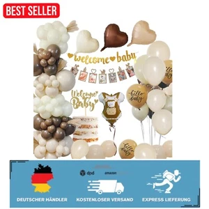 Vollständiges Babyparty Deko Set mit geschlechtsneutralen Ballons & Banner - Bild 1 von 2