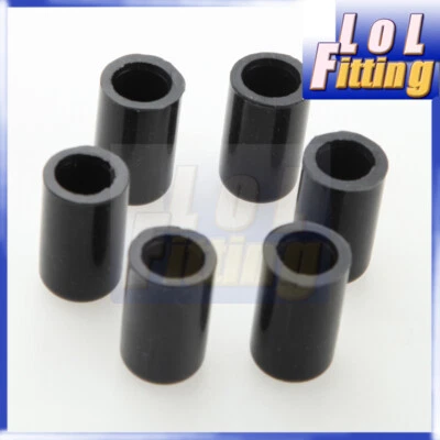 6PCS 10mm 3/8" Silicone Blanking Cap Intake Vacuum Hose End Bung Plug Caps Black - Image 1 of 2