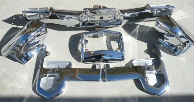 CADILLAC NUEVO TRIPLE CHAPADO CROMO PARACHOQUES IMPACTO DELANTERO 1965 65 OEM Foto 1 de 4