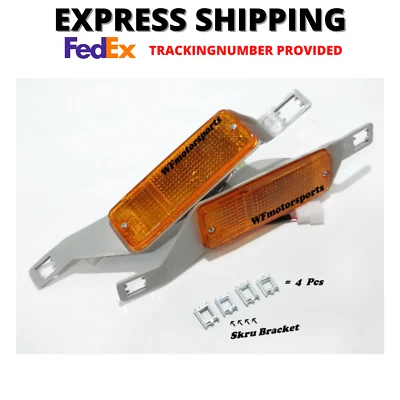 Front Bumper Amber Parking Turn Signal Light for Toyota Corolla KE70 TE71 DX New - Imagem 1 de 4