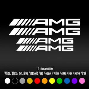 5" Straight AMG Mercedes Benz BBK Brake Caliper High Temp Vinyl Decal sticker - Bild 1 von 16