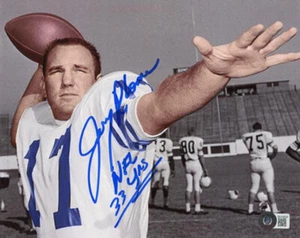 JERRY RHOME SIGNED HANDSIGNIERT 8x10 DALLAS COWBOYS QB LEGEND RARE BECKETT BAS - Bild 1 von 2