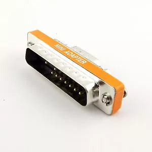 DB25 Male to DB9 9Pin Male Port Saver Serial RS-232 Gender Changer Cable Adapter - Picture 1 of 6