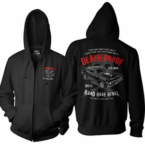 Herren Zipper Hoodie Death 200 MPH Proof Auto Kapuze Neu S-5XL DP1017ZP - Bild 1 von 1